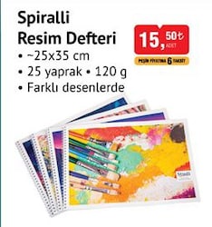 Studi Spiralli Resim Defteri 25x35 cm 120 g image