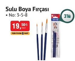 Studi Sulu Boya Fırçası 3'lü No:3-5-8 image