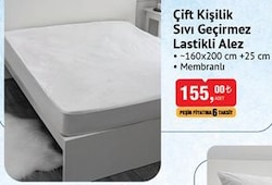 Çift Kişilik Sıvı Geçirmez Lastikli Alez image