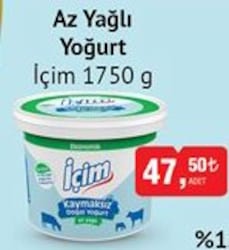 İçim Az Yağlı Yoğurt 1750 g image
