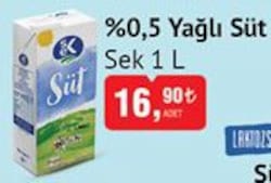 Sek %0,5 Yağlı Süt 1 L image