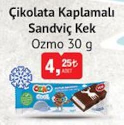 Ozmo Çikolata Kaplamalı Sandviç Kek 30 g image