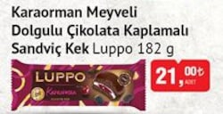 Luppo Karaorman Meyveli Dolgulu Çikolata Kaplamalı Sandviç Kek 182 g image