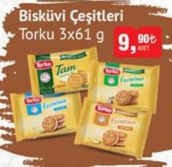Torku Bisküvi Çeşitleri 3x61 g image