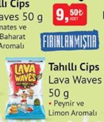 Lava Waves Peynir ve Limon Aromalı Tahıllı Cips 50 g image