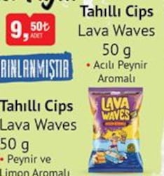 Bim Lava Waves Acılı Peynir Aromalı Tahıllı Cips 50 g