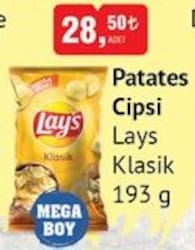 Lays Klasik Patates Cipsi 193 g image