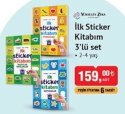 Yükselen Zeka İlk Sticker Kitabım 3'lü Set image