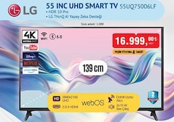LG 55UQ75006LF 55 inç Uhd Smart Tv image