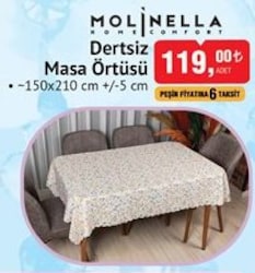 Molinella Dertsiz Masa Örtüsü 150x210 cm image