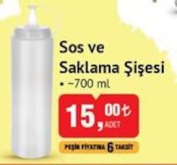 Sos ve Saklama Şişesi 700 ml image