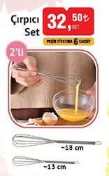 Çırpıcı Set 2'li 13+18 cm image