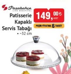 Paşabahçe Patisserie Kapaklı Servis Tabağı 32 cm image