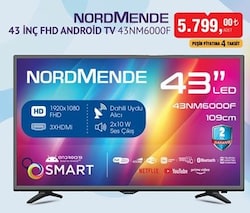 Nordmende 43NM6000F FHD Android Tv 43 inç image