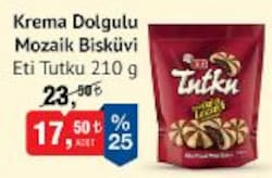 Eti Tutku Krema Dolgulu Mozaik Bisküvi 210 g image