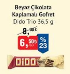 Dido Trio Beyaz Çikolata Kaplamalı Gofret 36,5 g image