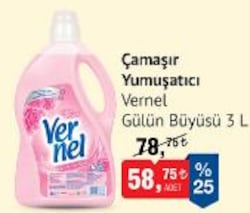 Vernel Gülün Büyüsü Çamaşır Yumuşatıcı 3 L image