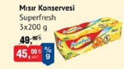 Superfresh Mısır Konservesi 3x200 g image