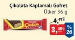 Ülker Çikolata Kaplamalı Gofret 36 g image