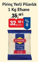 Efsane Yerli Pilavlık Pirinç 1 kg image
