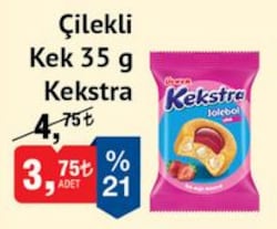 Kekstra Çilekli Kek 35 g image