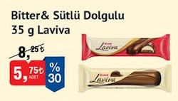 Laviva Bitter&Sütlü Dolgulu 35 g image