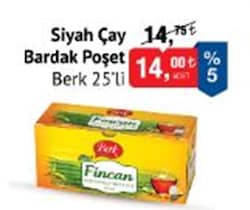 Berk Bardak Poşet Siyah Çay 25'li image