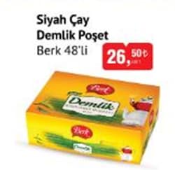 Berk Demlik Poşet Siyah Çay 48'li image