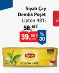 Lipton Demlik Poşet Siyah Çay 48'li image