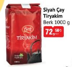 Berk Tiryakim Siyah Çay 1000 g image