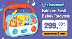 Clementoni Işıklı ve Sesli Bebek Radyosu image