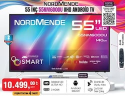 Nordmende 55 inç 140 cm 55NM6000U UHD Android TV image