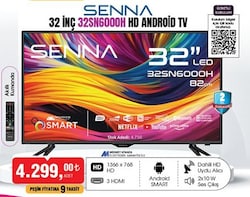 Senna 32 inç 32SN6000H HD Android TV image