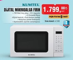 Kumtel Dijital Mikrodalga Fırın image