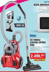 Fakir Atria Toz Torbasız Elektrikli Süpürge 890 W image
