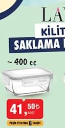 Lav Kilitli Saklama Kapları 400 cc image