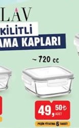 Lav Kilitli Saklama Kapları 720 cc image