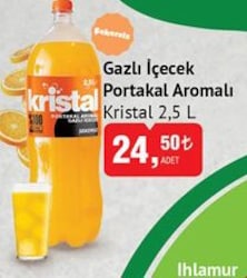 Kristal Gazlı İçecek Portakal Aromalı 2,5 L Şekersiz image