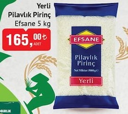 Efsane Yerli Pilavlık Pirinç 5 kg image