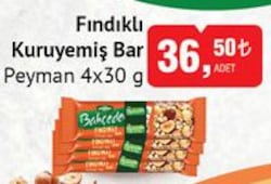 Peyman Fındıklı Kuruyemiş Bar 4x30 g image