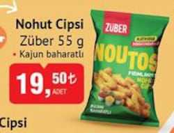 Züber Nohut Cipsi Kajun Baharatlı 55 g image