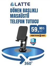 Latte Dönen Başlıklı Masaüstü Telefon Tutucu image