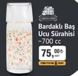 Casilda Home Bardaklı Baş Ucu Sürahisi 700 cc image