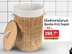 Naturalove Bambu Kirli Sepeti 48 L image