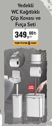 Okyanus Home Yedekli WC Kağıtlıklı Çöp Kovası ve Fırça Seti image