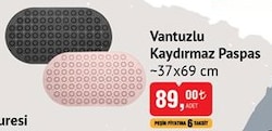 Vantuzlu Kaydırmaz Paspas 37x69 cm image