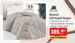Casilda Home Desenli Çift Kişilik Yorgan image