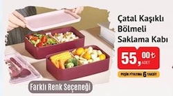 Çatal Kaşıklı Bölmeli Saklama Kabı  image