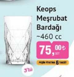 Lav Keops Meşrubat Bardağı 460 cc 3'lü image