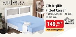 Molinella Çift Kişilik Fitted Çarşaf image